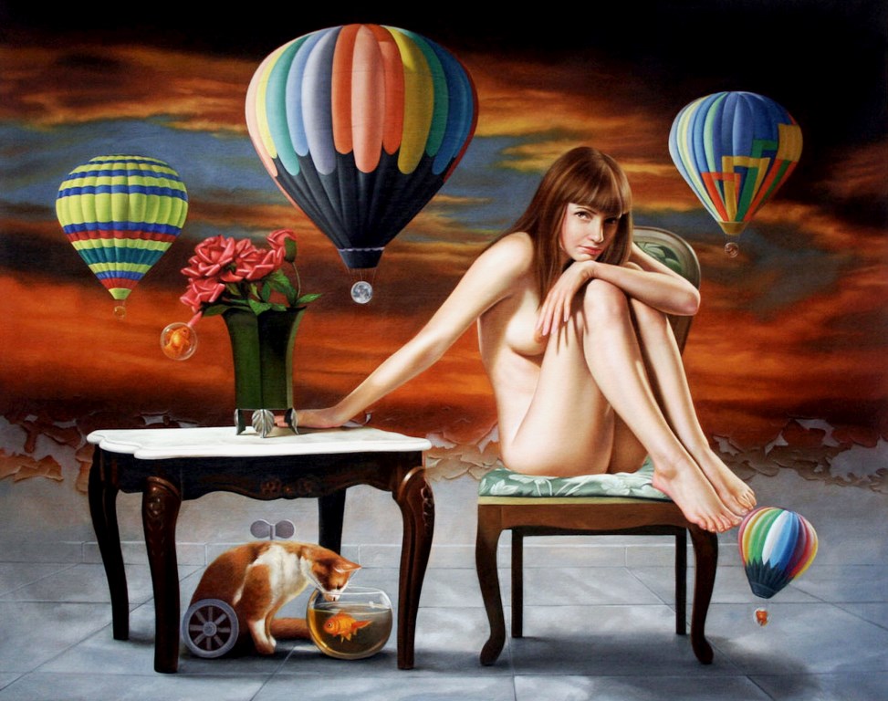 Sube a mi globo y volaremos juntos - Página 10 Pintura-artc3adstica-surrealista-desnudos-al-oleo